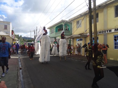 Carnival parade in Portsmouth Dominica Carnival parade in Portsmouth Dominica
